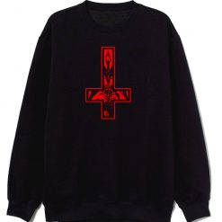 Baphomet Inverted Cross Occult Satanism Sweatshirt