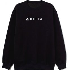 Delta Airlines White Logo Us Aviation Sweatshirt