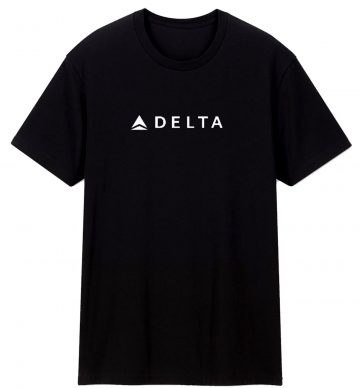 Delta Airlines White Logo Us Aviation T Shirt