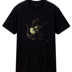 Godzilla Playing Guitar T Shirt