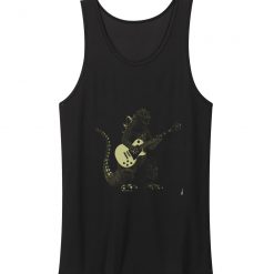 Godzilla Playing Guitar Tank Top