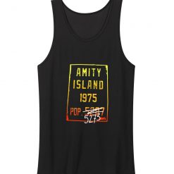 Jaws Mens Amity Island 1975 Population 5273 Tank Top