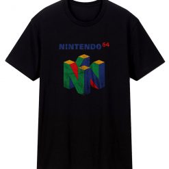 Nintendo Classic N64 Logo Vintage T Shirt