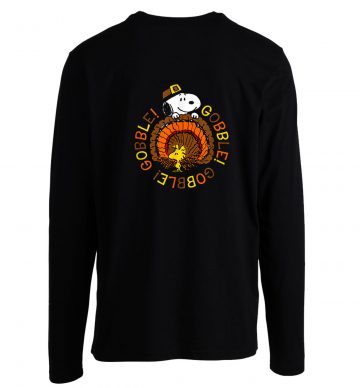 Peanuts Snoopy And Woodstock Thanksgiving Gobble Longsleeve