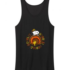 Peanuts Snoopy And Woodstock Thanksgiving Gobble Tank Top