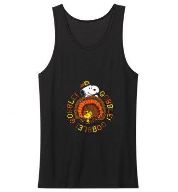 Peanuts Snoopy And Woodstock Thanksgiving Gobble Tank Top