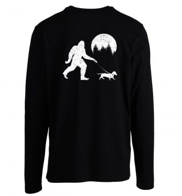 Bigfoot Walking Wiener Dog Longsleeve Longsleeve