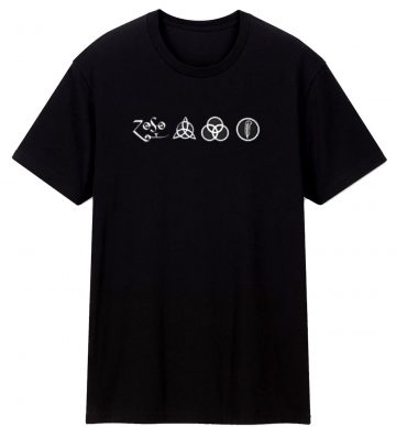 Led Zeppelin 4 Symbols T Shirt