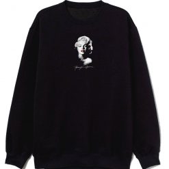 Marilyn Monroe Black Signature Sweatshirt
