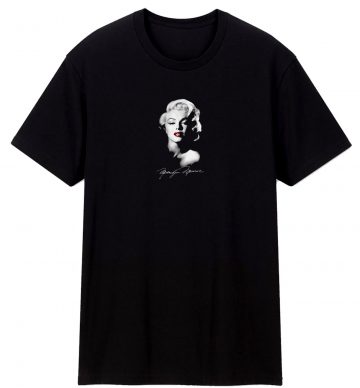 Marilyn Monroe Black Signature T Shirt