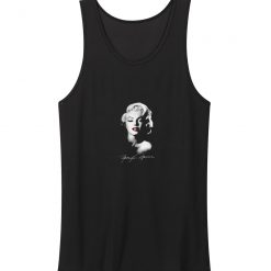 Marilyn Monroe Black Signature Tank Top