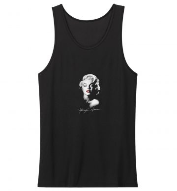 Marilyn Monroe Black Signature Tank Top