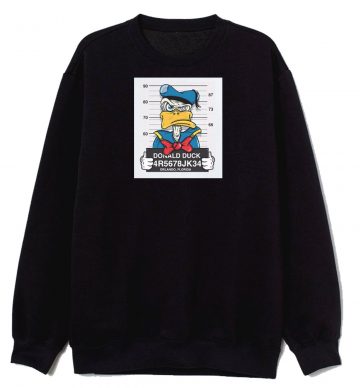 Mugshot Donald Duck Disney Sweatshirt