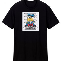 Mugshot Donald Duck Disney T Shirt