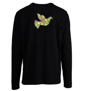 Peace Floral Bird Flower Peace Symbol Longsleeve Longsleeve