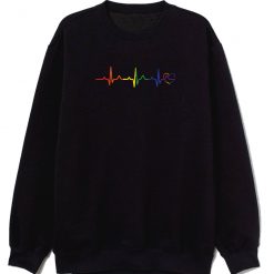 Rainbow Heartbeat Sweatshirt