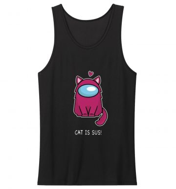 Cat Is Sus Cute Cat Astronaut Gamer Game Tank Top