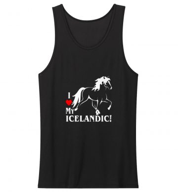 I Love My Horse Icelandic Tank Top