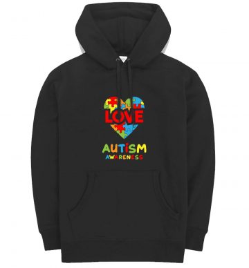 Love Puzzle Heart Autism Awareness Hoodie