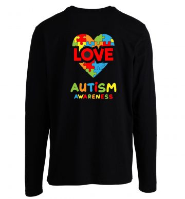 Love Puzzle Heart Autism Awareness Longsleeve