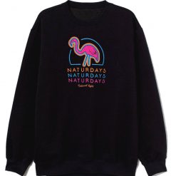 Natural Light Naturdays Neon Flamingo Sweatshirt