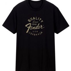 Fender Quality Since 1946 Logo T Shirt
