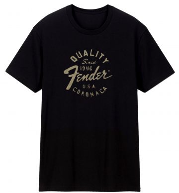 Fender Quality Since 1946 Logo T Shirt