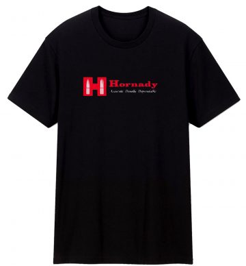 Hornady Guns Firearms Company Logo T Shirt