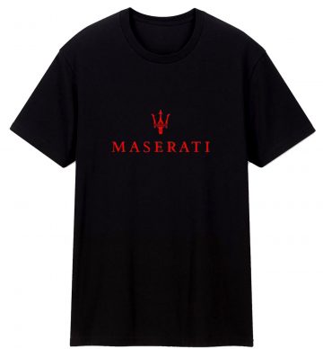 Maserati Racing Car Logo T Shirt