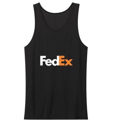 Fedex White Orange Tank Top