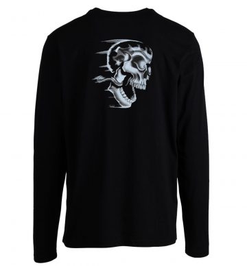 Flaming Skull Longsleeve