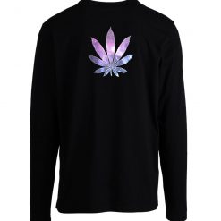 Galaxy Marijuana Leaf Longsleeve