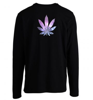 Galaxy Marijuana Leaf Longsleeve