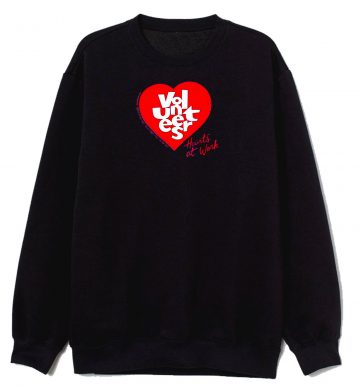 Jerzees Single Stitch Hearts At Work Sweatshirt