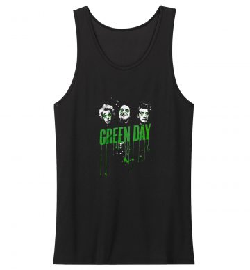 Drips Green Day Band Tank Top
