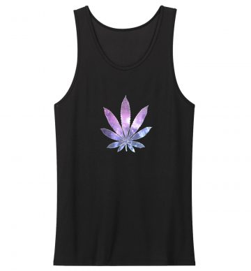 Galaxy Marijuana Leaf Tank Top