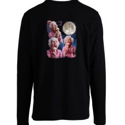 Funny Grandma Howling Moon Longsleeve