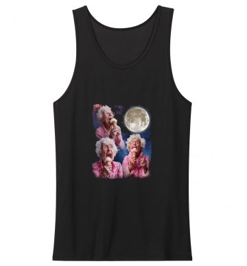 Funny Grandma Howling Moon Tank Top