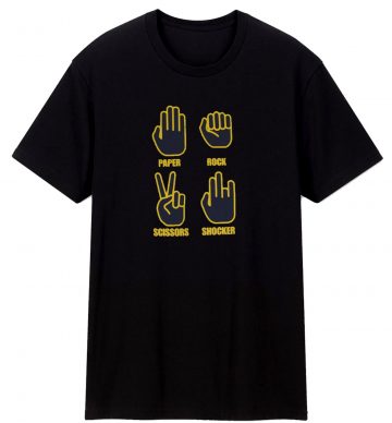 Paper Rock Scissors Shocker T Shirt