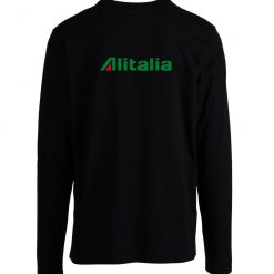 Alitalia Retro Logo Italian Airline Longsleeve