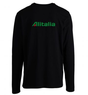 Alitalia Retro Logo Italian Airline Longsleeve