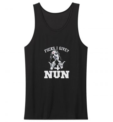 Unholy Nun F I Give Nun F Satanic Tattoos Tank Top