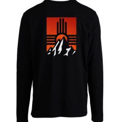 Abstract Zia Sunset Mountain Funny Longsleeve