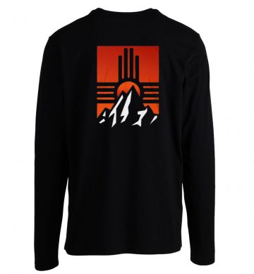 Abstract Zia Sunset Mountain Funny Longsleeve