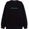 Alitalia Retro Logo Italian Airline Sweatshirt