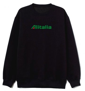 Alitalia Retro Logo Italian Airline Sweatshirt