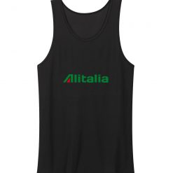 Alitalia Retro Logo Italian Airline Tank Top