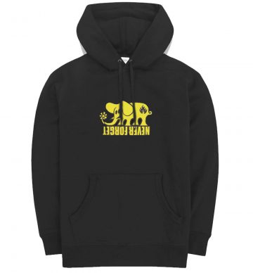 Never Forget Skate Yellow Elephant Retro Hoodie