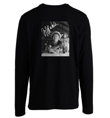 Retro Signed Beer Jerry Jeff Walker Longsleeve