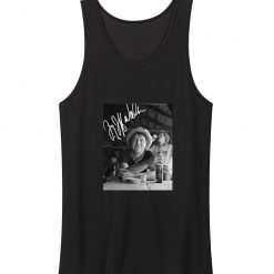 Retro Signed Beer Jerry Jeff Walker Tank Top